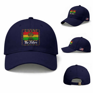 Black History Month Baseball Cap Honoring The Past Inspiring The Future TS12 Baseball Cap Universal Fit Dark Blue Print Your Wear