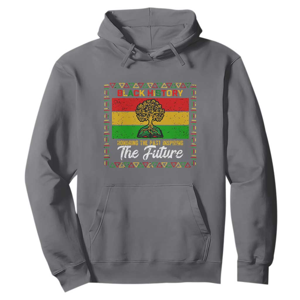 Black History Month Hoodie Honoring The Past Inspiring The Future TS12 Charcoal Print Your Wear