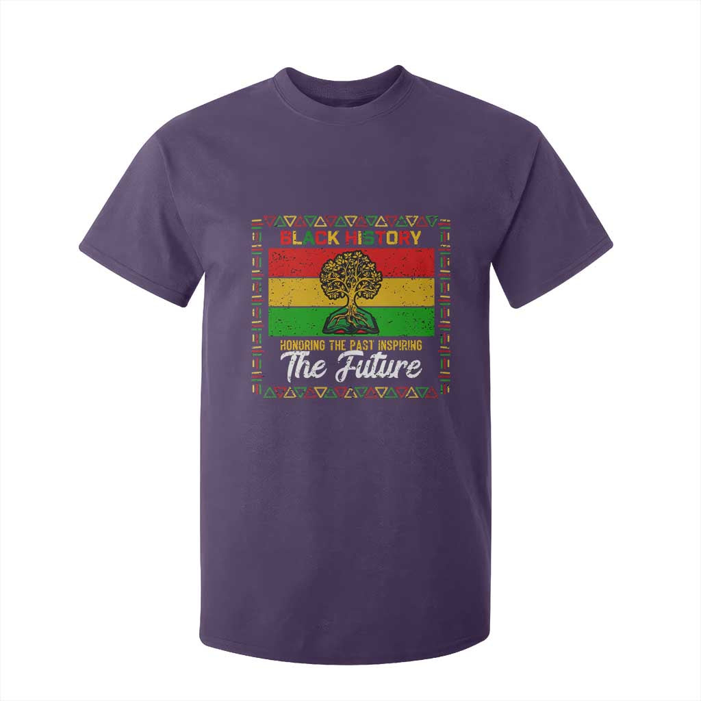Black History Month T Shirt For Kid Honoring The Past Inspiring The Future TS12 Purple Print Your Wear