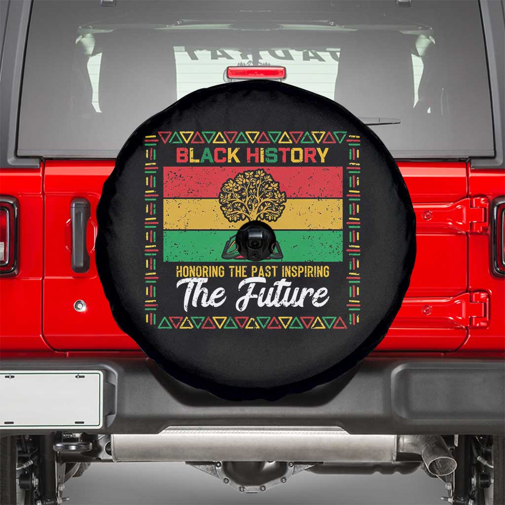 Black History Month Spare Tire Cover Honoring The Past Inspiring The Future TS12 Black Print Your Wear