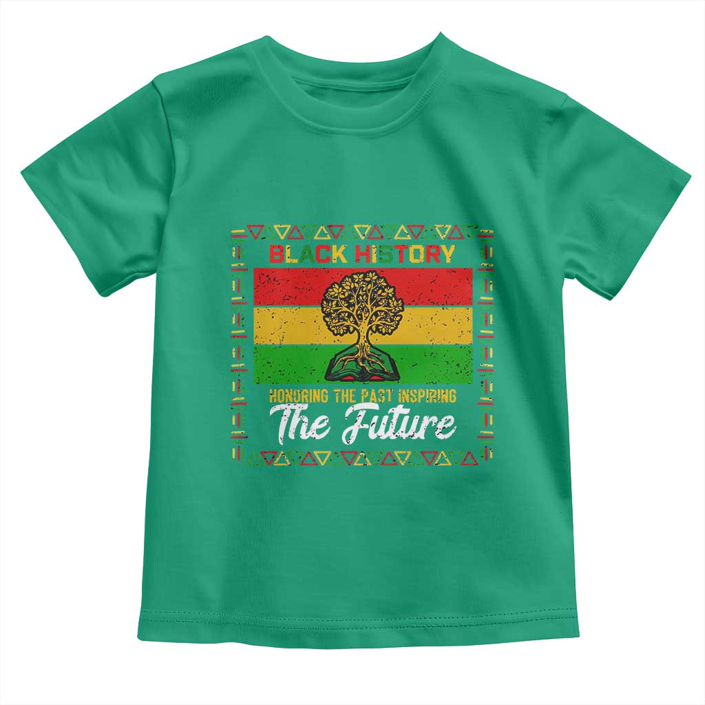 Black History Month Toddler T Shirt Honoring The Past Inspiring The Future TS12 Irish Green Print Your Wear