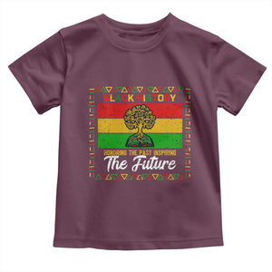 Black History Month Toddler T Shirt Honoring The Past Inspiring The Future TS12 Maroon Print Your Wear