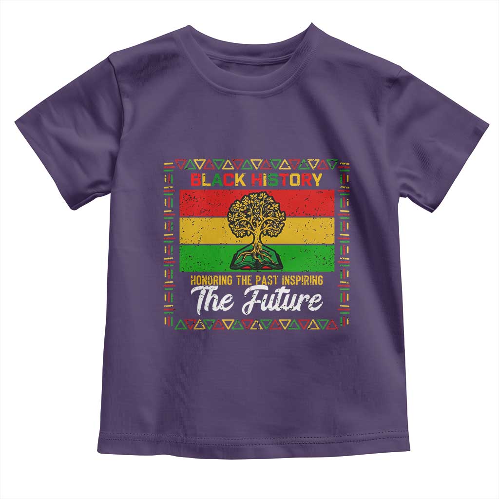 Black History Month Toddler T Shirt Honoring The Past Inspiring The Future TS12 Purple Print Your Wear