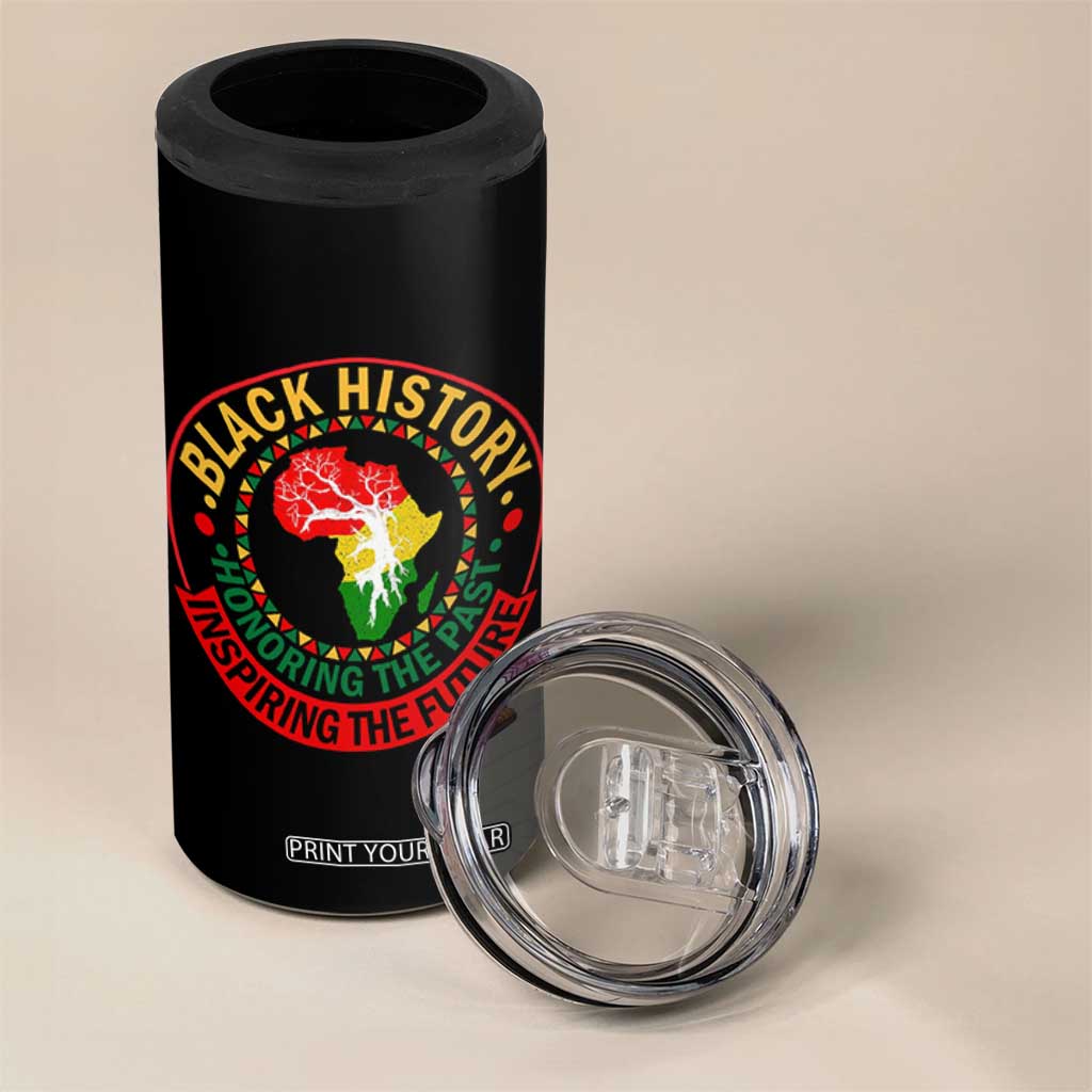 Inspiring The Future Honoring The Past 4 in 1 Can Cooler Tumbler African American Heritage TS12 Print Your Wear