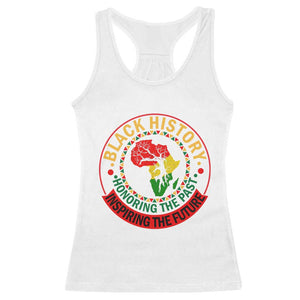 Inspiring The Future Honoring The Past Racerback Tank Top African American Heritage TS12 White Print Your Wear
