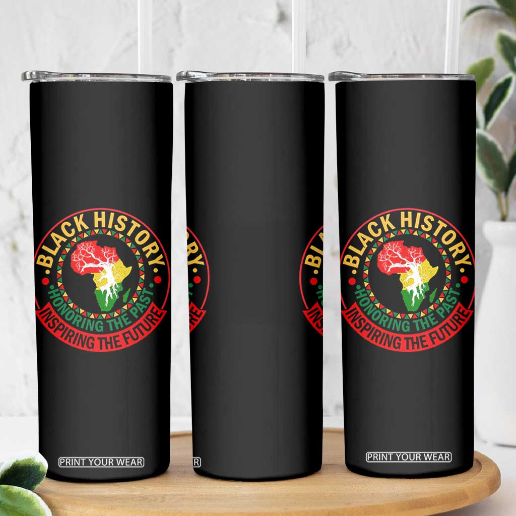 Inspiring The Future Honoring The Past Skinny Tumbler African American Heritage TS12 Print Your Wear