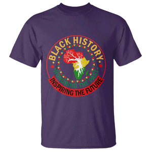 Inspiring The Future Honoring The Past T Shirt African American Heritage TS12 Purple Print Your Wear