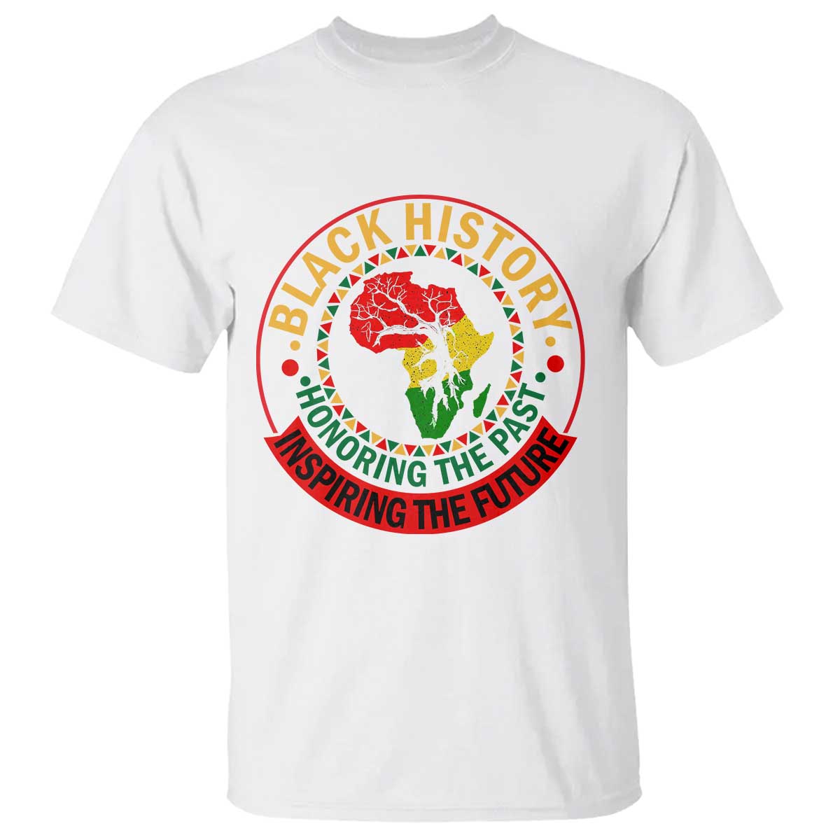 Inspiring The Future Honoring The Past T Shirt African American Heritage TS12 White Print Your Wear