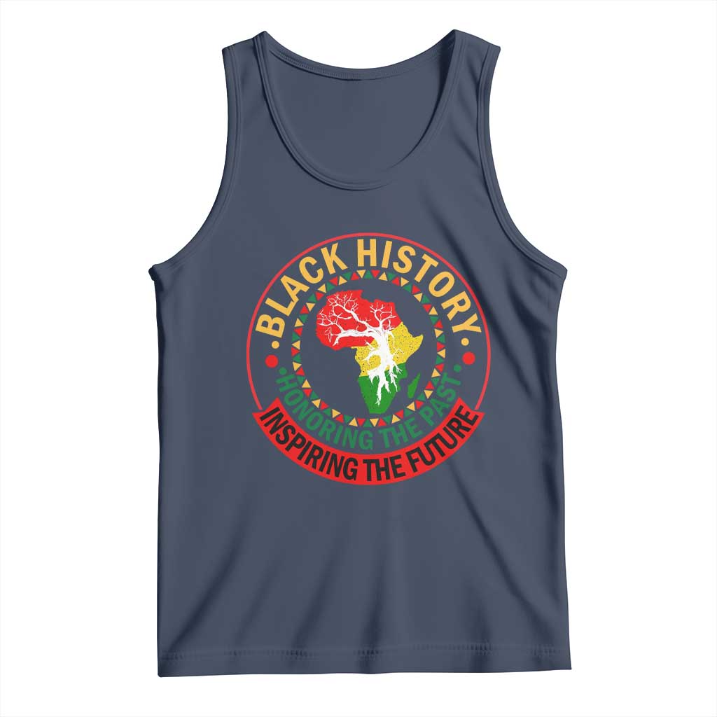 Inspiring The Future Honoring The Past Tank Top African American Heritage TS12 Navy Print Your Wear