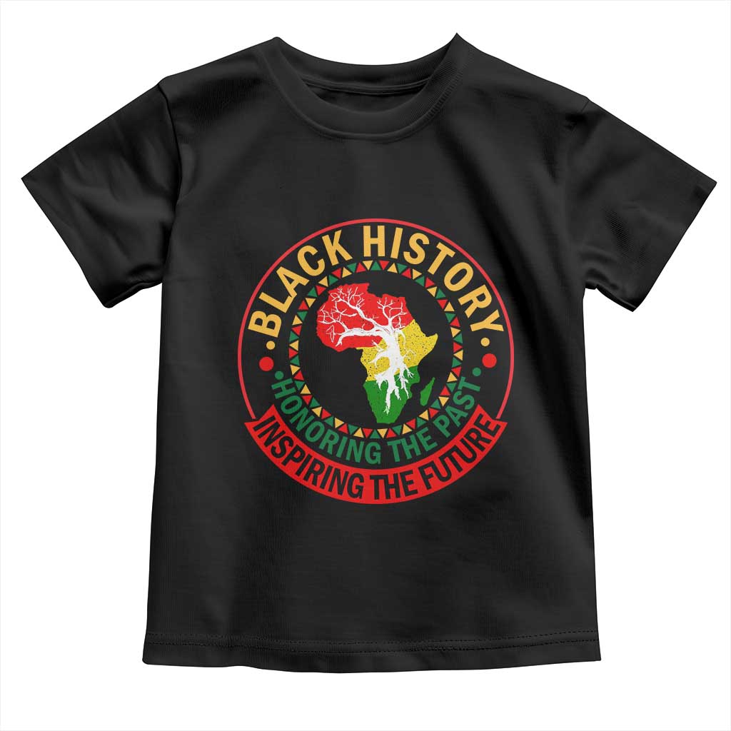 Inspiring The Future Honoring The Past Toddler T Shirt African American Heritage TS12 Black Print Your Wear