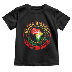 Inspiring The Future Honoring The Past Toddler T Shirt African American Heritage TS12 Black Print Your Wear