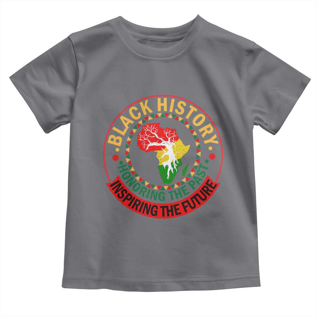 Inspiring The Future Honoring The Past Toddler T Shirt African American Heritage TS12 Charcoal Print Your Wear