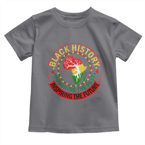 Inspiring The Future Honoring The Past Toddler T Shirt African American Heritage TS12 Charcoal Print Your Wear