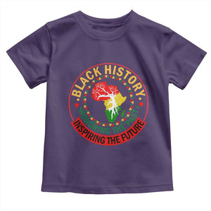 Inspiring The Future Honoring The Past Toddler T Shirt African American Heritage TS12 Purple Print Your Wear