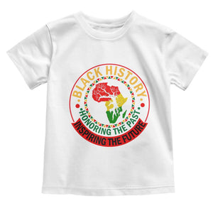 Inspiring The Future Honoring The Past Toddler T Shirt African American Heritage TS12 White Print Your Wear