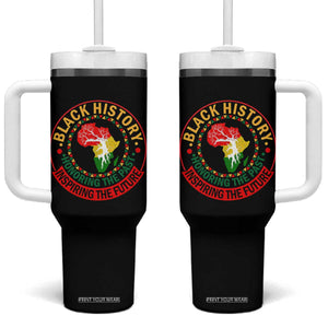 Inspiring The Future Honoring The Past Tumbler With Handle African American Heritage TS12 One Size: 40 oz Black Print Your Wear