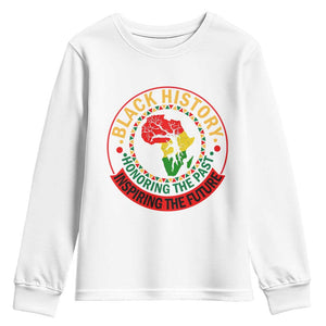 Inspiring The Future Honoring The Past Youth Sweatshirt African American Heritage TS12 White Print Your Wear