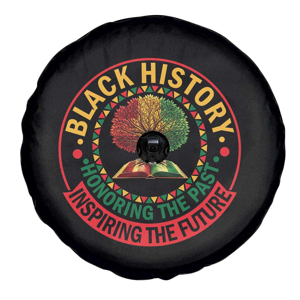Black History Month Quote Spare Tire Cover Honoring The Past Inspiring The Future Gift TS12 Print Your Wear
