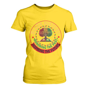 Black History Month Quote T Shirt For Women Honoring The Past Inspiring The Future Gift TS12 Daisy Print Your Wear