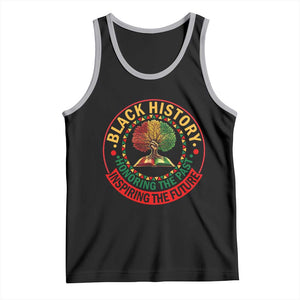 Black History Month Quote Tank Top Honoring The Past Inspiring The Future Gift TS12 Black Athletic Heather Print Your Wear