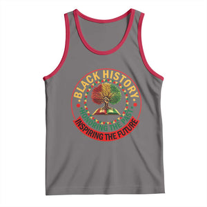 Black History Month Quote Tank Top Honoring The Past Inspiring The Future Gift TS12 Deep Heather Red Print Your Wear
