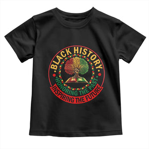Black History Month Quote Toddler T Shirt Honoring The Past Inspiring The Future Gift TS12 Black Print Your Wear