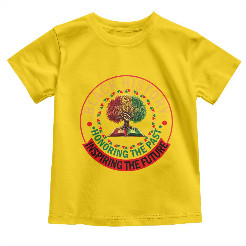 Black History Month Quote Toddler T Shirt Honoring The Past Inspiring The Future Gift TS12 Daisy Print Your Wear