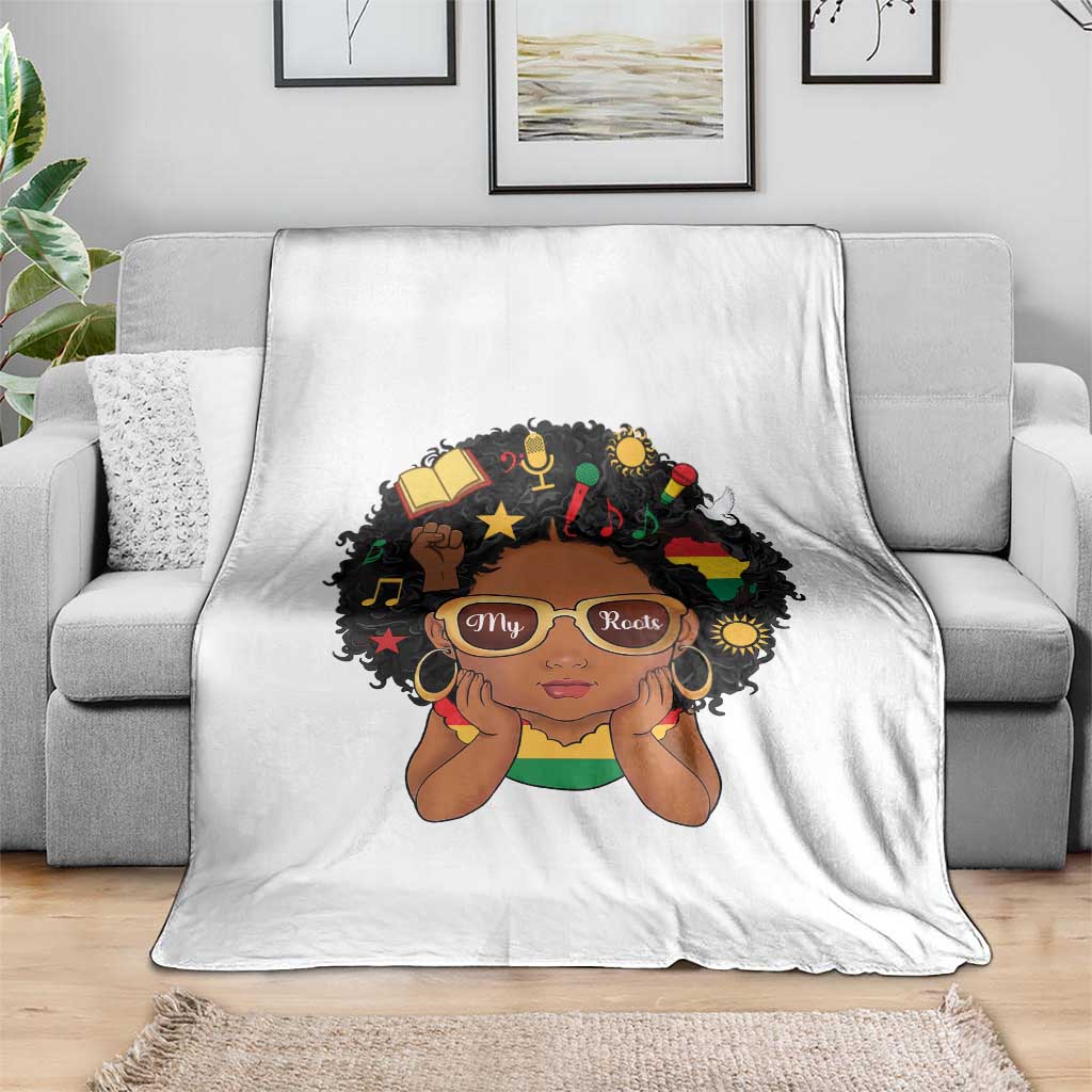 My Roots Black History Culture Pride Throw Blanket African American Heritage TS12 Print Your Wear