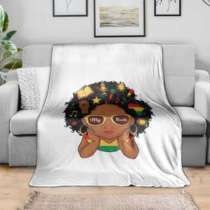 My Roots Black History Culture Pride Throw Blanket African American Heritage TS12 Print Your Wear