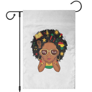 My Roots Black History Culture Pride Garden Flag African American Heritage TS12 White Print Your Wear