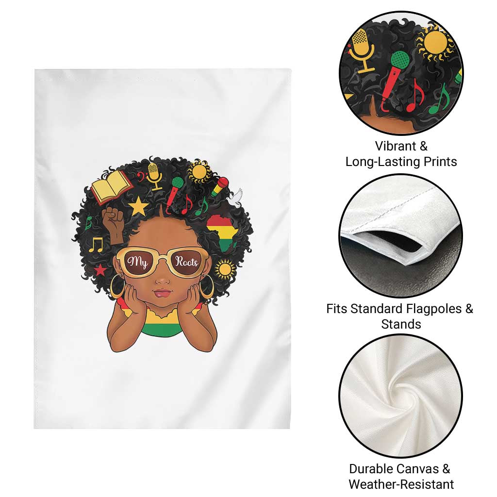 My Roots Black History Culture Pride Garden Flag African American Heritage TS12 Print Your Wear