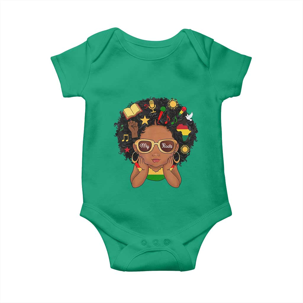 My Roots Black History Culture Pride Baby Onesie African American Heritage TS12 Irish Green Print Your Wear