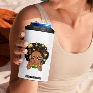 My Roots Black History Culture Pride 4 in 1 Can Cooler Tumbler African American Heritage TS12 Print Your Wear