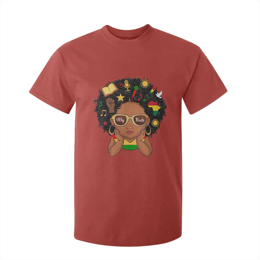 My Roots Black History Culture Pride T Shirt For Kid African American Heritage TS12 Red Print Your Wear