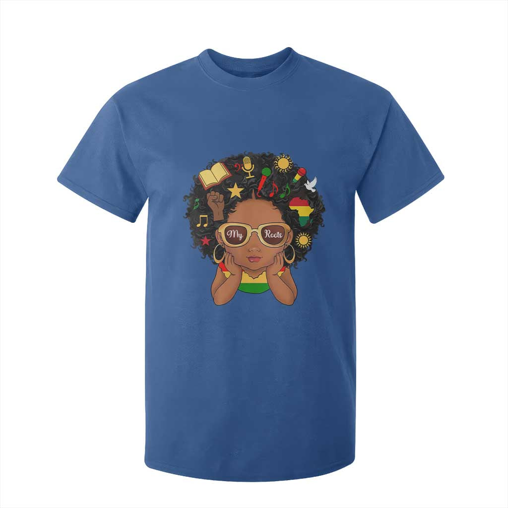 My Roots Black History Culture Pride T Shirt For Kid African American Heritage TS12 Royal Blue Print Your Wear