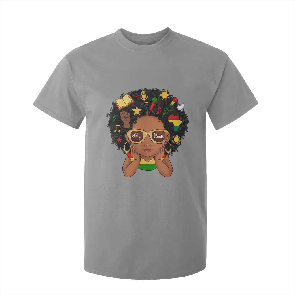 My Roots Black History Culture Pride T Shirt For Kid African American Heritage TS12 Sport Gray Print Your Wear