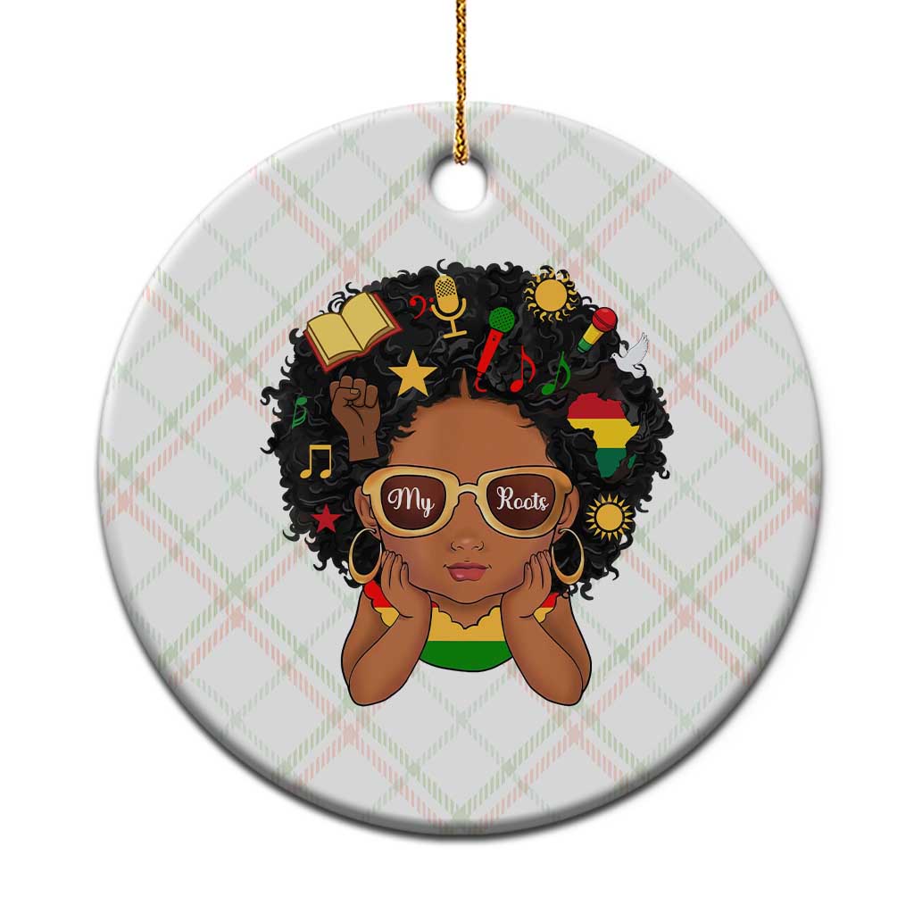 My Roots Black History Culture Pride Ceramic Ornament African American Heritage TS12 1pc Christmas Plaid Print Your Wear