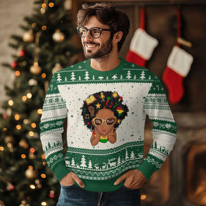My Roots Black History Culture Pride Ugly Christmas Sweater African American Heritage TS12 Beige Green Print Your Wear