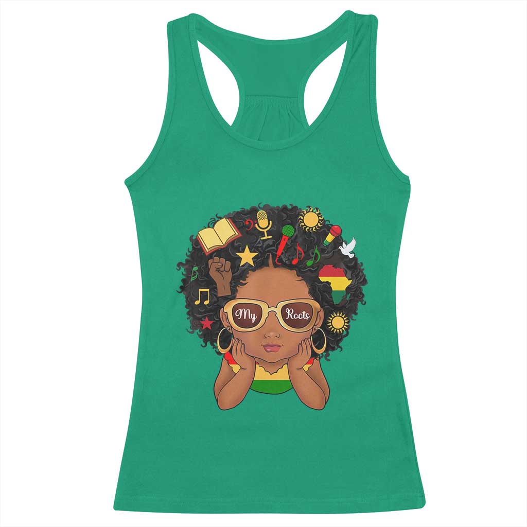 My Roots Black History Culture Pride Racerback Tank Top African American Heritage TS12 Irish Green Print Your Wear