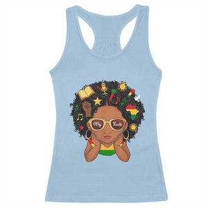 My Roots Black History Culture Pride Racerback Tank Top African American Heritage TS12 Light Blue Print Your Wear