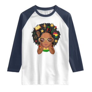 My Roots Black History Culture Pride Raglan Shirt African American Heritage TS12 White Navy Print Your Wear