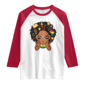 My Roots Black History Culture Pride Raglan Shirt African American Heritage TS12 White Red Print Your Wear