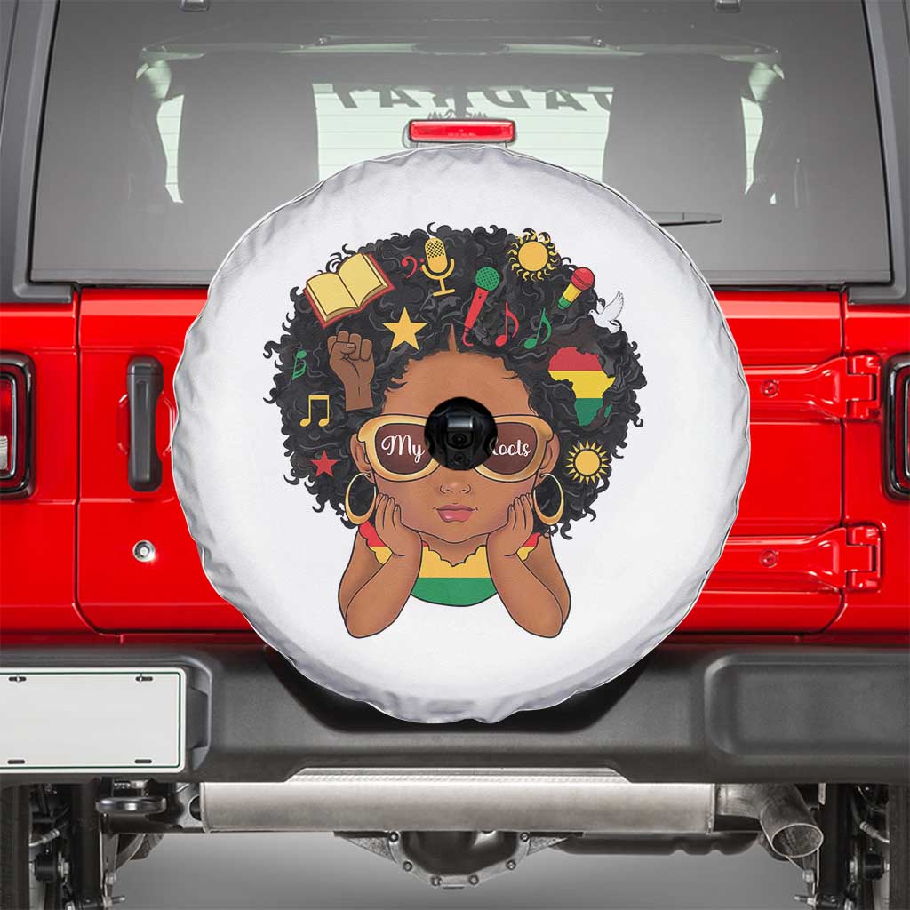 My Roots Black History Culture Pride Spare Tire Cover African American Heritage TS12 White Print Your Wear