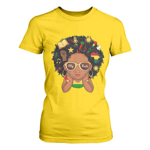 My Roots Black History Culture Pride T Shirt For Women African American Heritage TS12 Daisy Print Your Wear