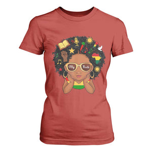 My Roots Black History Culture Pride T Shirt For Women African American Heritage TS12 Red Print Your Wear
