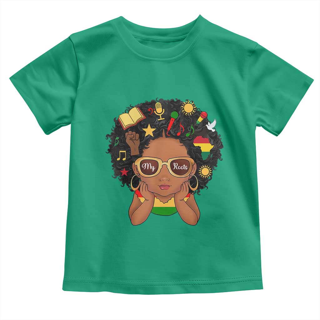 My Roots Black History Culture Pride Toddler T Shirt African American Heritage TS12 Irish Green Print Your Wear