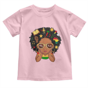 My Roots Black History Culture Pride Toddler T Shirt African American Heritage TS12 Light Pink Print Your Wear