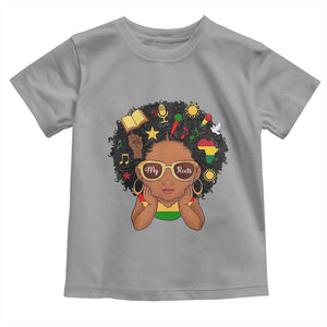 My Roots Black History Culture Pride Toddler T Shirt African American Heritage TS12 Sport Gray Print Your Wear