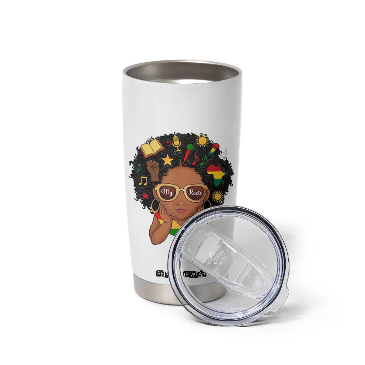 My Roots Black History Culture Pride Tumbler Cup African American Heritage TS12 Print Your Wear