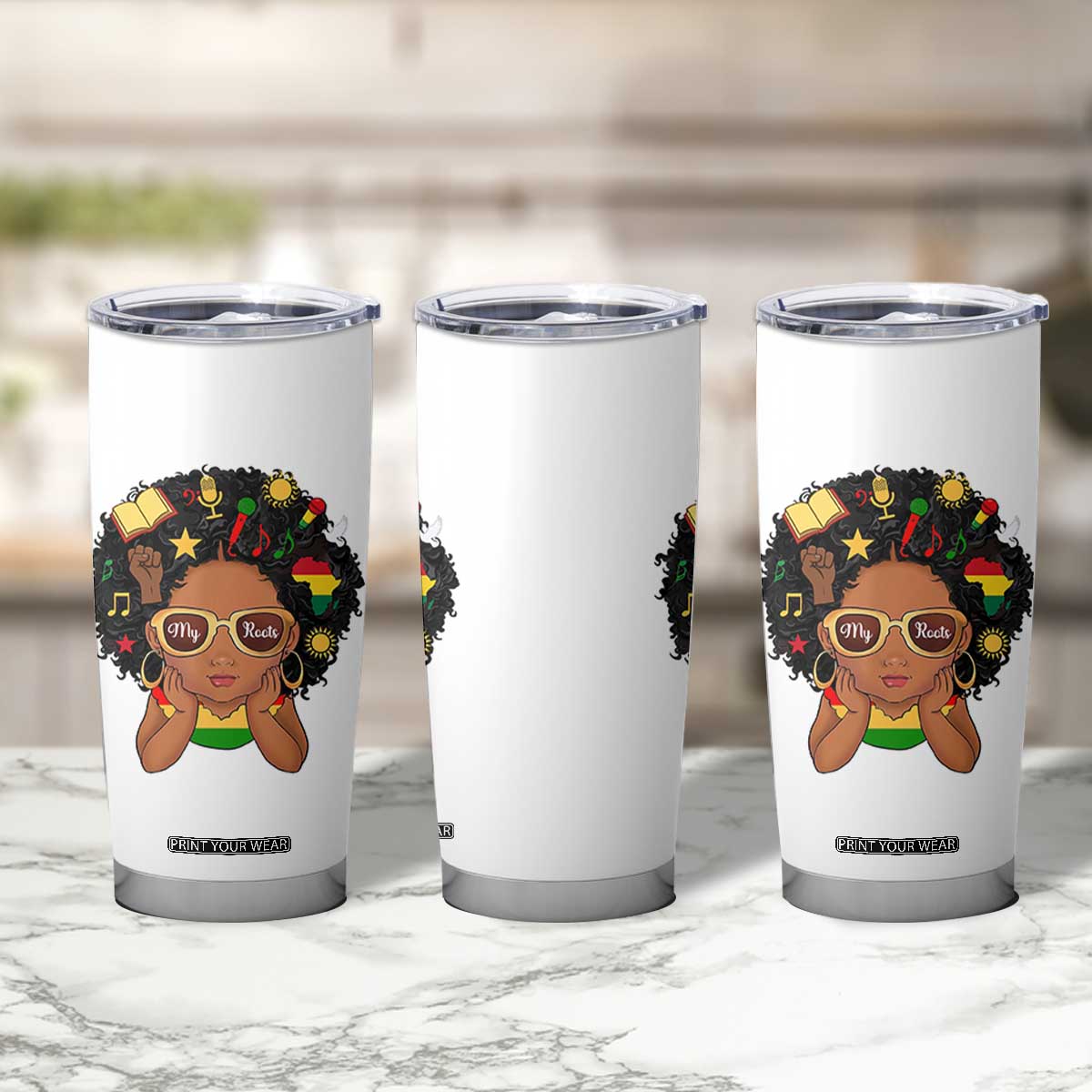 My Roots Black History Culture Pride Tumbler Cup African American Heritage TS12 Print Your Wear